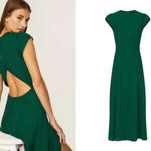 Reformation Emerald Green Maxi Dress